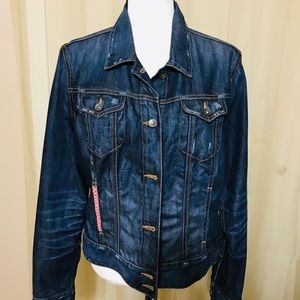 Lucky Brand Dark Blue Jean Jacket